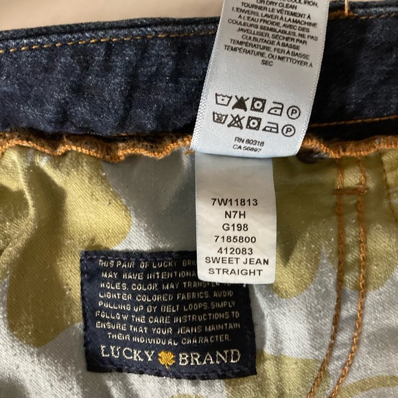 Lucky Brand Sweet Jean Straight Ankle Length Blue Jeans - Picture 12 of 13